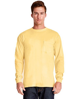 Next Level 7451 - Adult Inspired Dye Long Sleeve Crew with Pocket