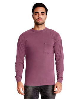 Next Level 7451 - Adult Inspired Dye Long Sleeve Crew with Pocket