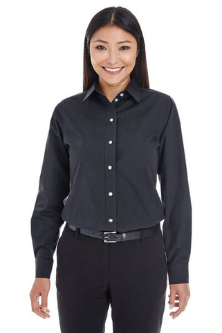 Devon & Jones DG534W - Ladies Crown Collection Striped Shirt