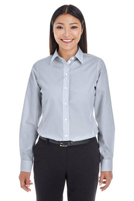 Devon & Jones DG534W - Ladies Crown Collection Striped Shirt