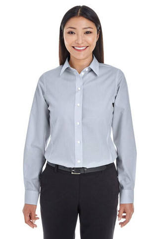 Devon & Jones DG534W - Ladies Crown Collection Striped Shirt