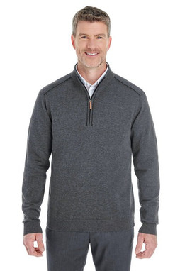 Devon & Jones DG478 - Mens Manchester Fully-Fashioned Half-Zip Sweater