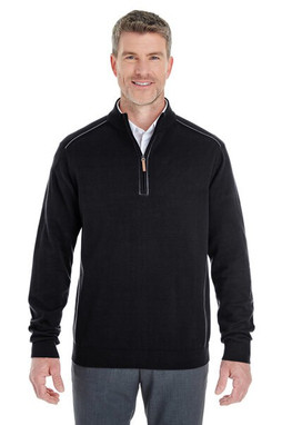 Devon & Jones DG478 - Pull demi-zippé tout confort pour les hommes de Manchester.