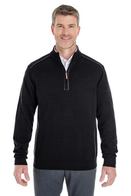 Devon & Jones DG478 - Pull demi-zippé tout confort pour les hommes de Manchester.