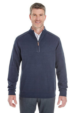 Devon & Jones DG478 - Mens Manchester Fully-Fashioned Half-Zip Sweater
