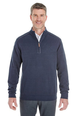 Devon & Jones DG478 - Men's Manchester Fully-Fashioned Half-Zip Sweater