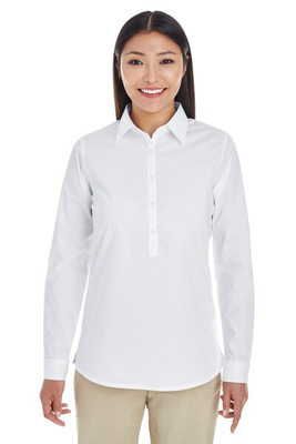 Devon & Jones DP610W - Ladies Perfect Fit Half-Placket Tunic Top