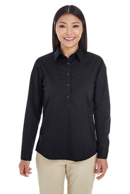 Devon & Jones DP610W - Ladies Perfect Fit Half-Placket Tunic Top