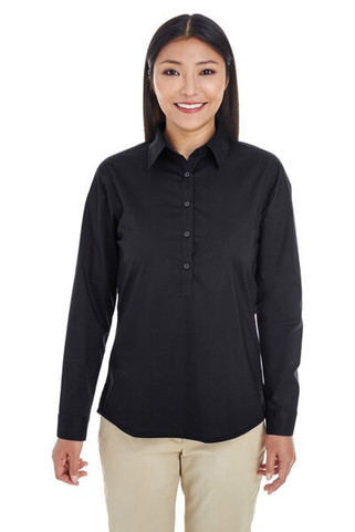 Devon & Jones DP610W - Ladies Perfect Fit Half-Placket Tunic Top