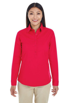 Devon & Jones DP610W - Ladies Perfect Fit Half-Placket Tunic Top