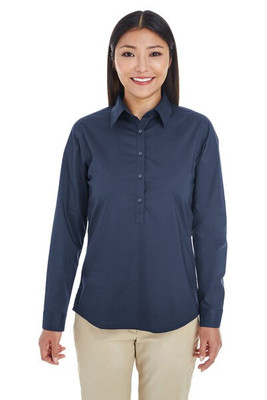Devon & Jones DP610W - Ladies Perfect Fit Half-Placket Tunic Top
