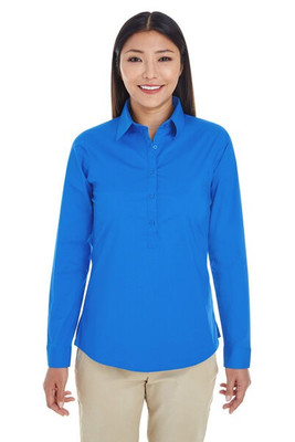 Devon & Jones DP610W - Ladies Perfect Fit Half-Placket Tunic Top