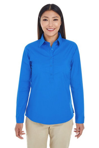 Devon & Jones DP610W - Ladies Perfect Fit Half-Placket Tunic Top