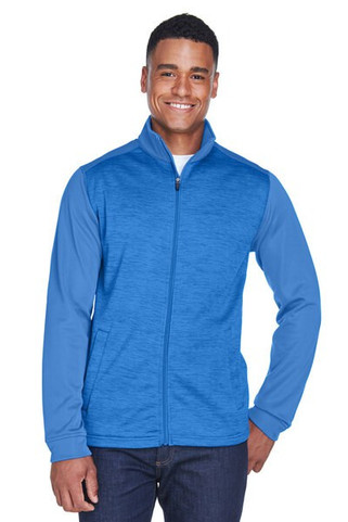 Devon & Jones DG796 - Hommes Newbury Colorblock Mélange Fleece Full-Zip