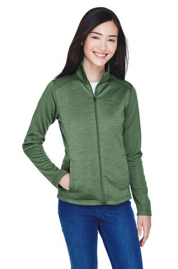 Devon & Jones DG796W - Ladies Newbury Colorblock Mélange Fleece Full-Zip
