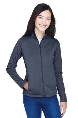 Devon & Jones DG796W - Chandail Newbury Fleece Mélange Colorblock Full-Zip - Femme