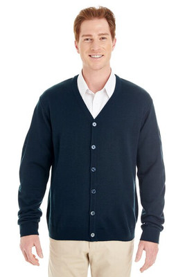 Harriton M425 - Men's Pilbloc V-Neck Button Cardigan Sweater