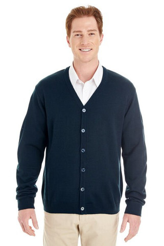 Harriton M425 - Mens Pilbloc V-Neck Button Cardigan Sweater