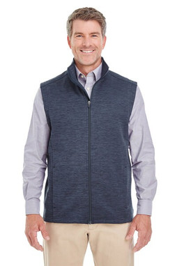 Devon & Jones DG797 - Mens Newbury Mélange Fleece Vest
