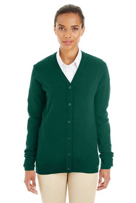 Harriton M425W - Ladies Pilbloc V-Neck Button Cardigan Sweater