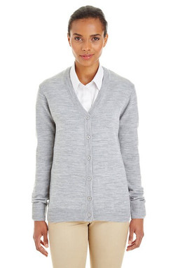 Harriton M425W - Ladies Pilbloc V-Neck Button Cardigan Sweater