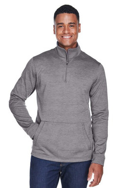 Devon & Jones DG798 - Pull Zippé en Polaire Mélangée pour Hommes