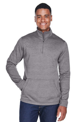 Devon & Jones DG798 - Mens Newbury Mélange Fleece Quarter-Zip