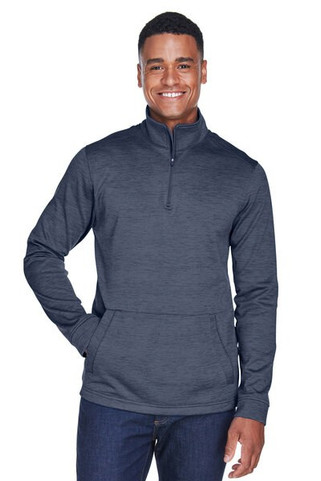 Devon & Jones DG798 - Mens Newbury Mélange Fleece Quarter-Zip