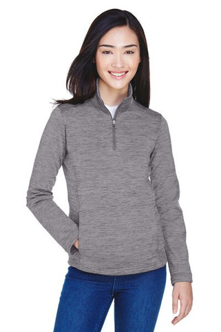 Devon & Jones DG798W - Ladies Newbury Mélange Fleece Quarter-Zip