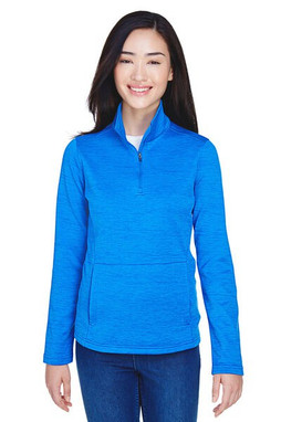 Devon & Jones DG798W - Ladies Newbury Mélange Fleece Quarter-Zip