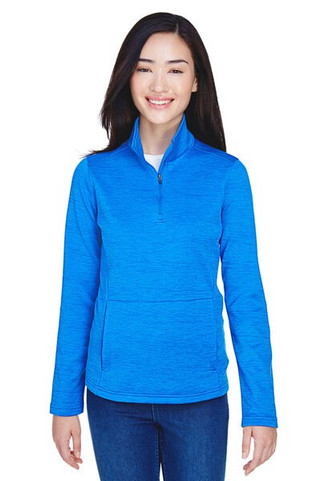 Devon & Jones DG798W - Ladies Newbury Mélange Fleece Quarter-Zip