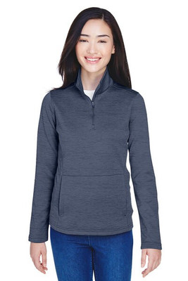 Devon & Jones DG798W - Ladies Newbury Mélange Fleece Quarter-Zip