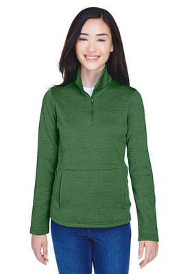 Devon & Jones DG798W - Ladies Newbury Mélange Fleece Quarter-Zip