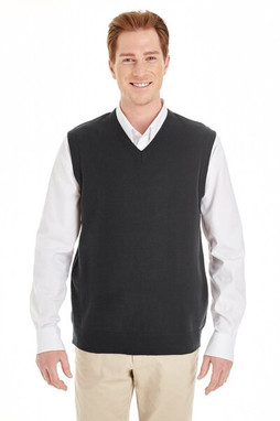 Harriton M415 - Gilet col en V Pile Bloc pour homme