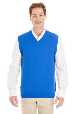 Harriton M415 - Gilet col en V Pile Bloc pour homme
