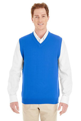 Harriton M415 - Gilet col en V Pile Bloc pour homme