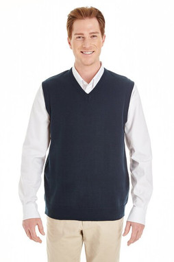 Harriton M415 - Gilet col en V Pile Bloc pour homme