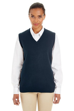 Harriton M415W - Ladies Pilbloc V-Neck Sweater Vest