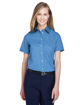 Devon & Jones D620SW - Women's Premium Broadcloth Short Sleeve Shirt