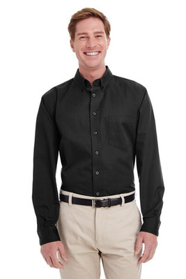Harriton M581T - Camisa de Algodón con Teflón para Hombre Alta Calidad