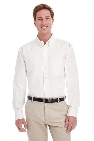 Harriton M581T - Camisa de Algodón con Teflón para Hombre Alta Calidad
