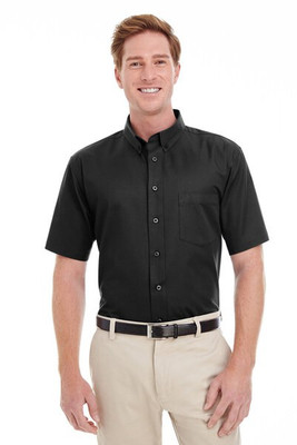 Harriton M582 - Chemise Homme Coton Teflon Manches Courtes Élégante