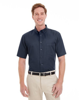 Harriton M582 - Chemise Homme Coton Teflon Manches Courtes Élégante
