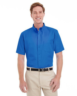 Harriton M582 - Men's Premium Cotton Twill Shirt with Teflon Finish