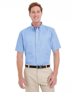 Harriton M582 - Chemise Homme Coton Teflon Manches Courtes Élégante