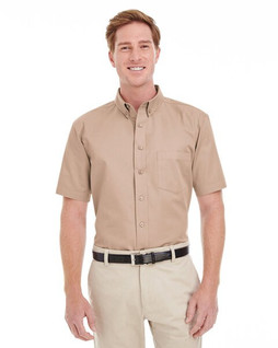Harriton M582 - Chemise Homme Coton Teflon Manches Courtes Élégante