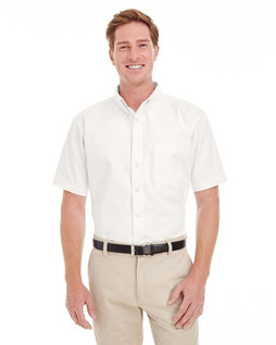 Harriton M582 - Chemise Homme Coton Teflon Manches Courtes Élégante