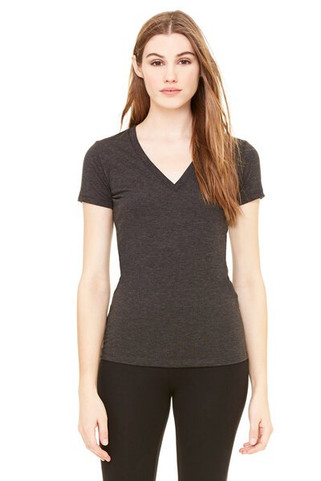 Bella+Canvas 8435 - Ladies Triblend Deep V-Neck T-Shirt