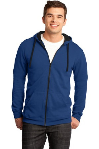 District DT800 - District® Young Mens The Concert Fleece™ Full-Zip Hoodie