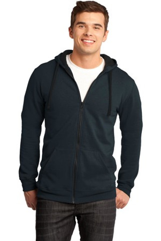 District DT800 - District® Young Mens The Concert Fleece™ Full-Zip Hoodie